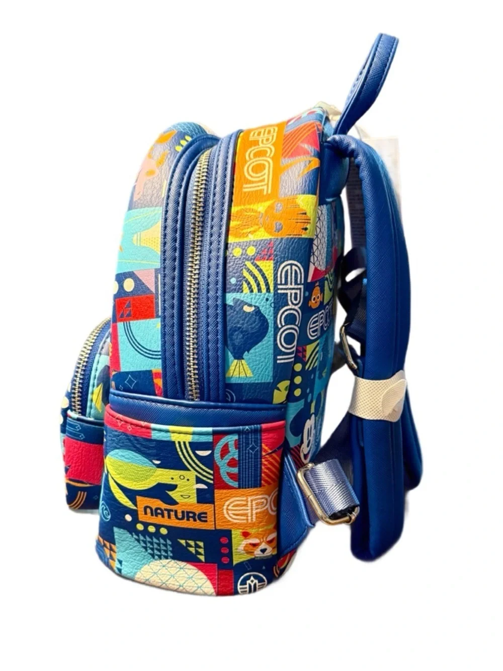Disney Parks Loungefly Epcot Nature Multi-Color  Mini Backpack - NWT